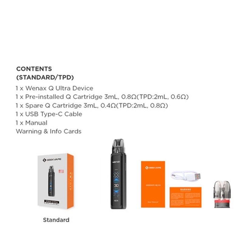 Geekvape Wenax Q Ultra Pod System Kit 1300mAh 3ml - Image 3