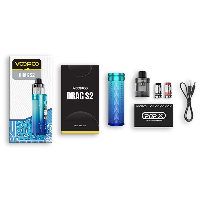 Voopoo Drag S2 60W Box Mod Kit with PnP X Cartridge DTL 2500mAh 5ml - Image 3
