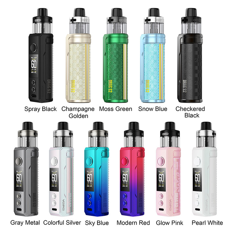 Voopoo Drag S2 60W Box Mod Kit with PnP X Cartridge DTL 2500mAh 5ml - Image 2