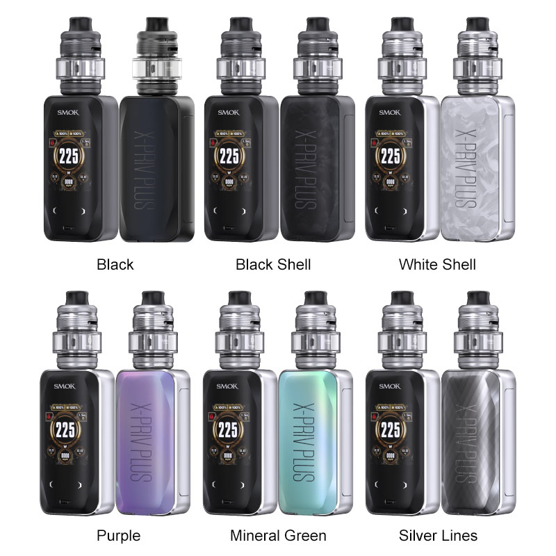 SMOK X-PRIV Plus Mod Kit TF-D Sub-ohm Tank 225W 5.5ml (Including Batteries) - Image 2
