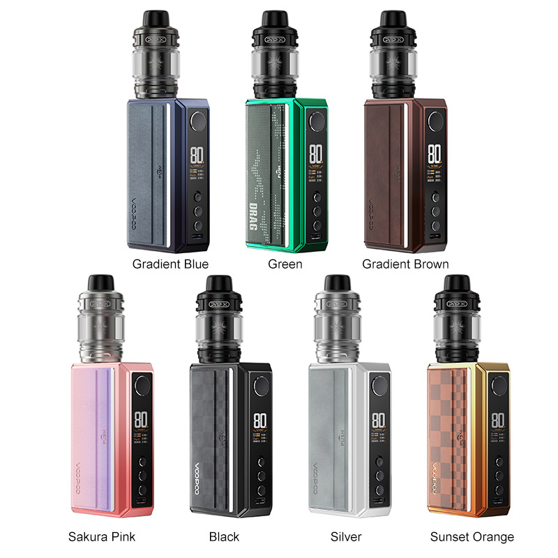 Voopoo Drag 5 177W Box Mod Kit with Uforce-X Tank Atomizer 5.5ml (Including Batteries) - Image 2